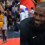 Bronny James tough and-1 has Washington Wizards crowd going crazy 🔥