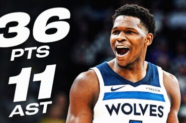 Anthony Edwards' 36-PT DOUBLE-DOUBLE In Utah! | January 30, 2025