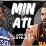 Minnesota Timberwolves vs Atlanta Hawks Full Game Highlights | Jan 27 | 2025 NBA Season