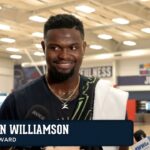 Zion Williamson on staying healthy, chemistry with Dejounte Murray | Pelicans Practice 1/30/25