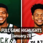 Milwaukee Bucks vs Portland Blazers | Full Game Highlights | 28 January 2025