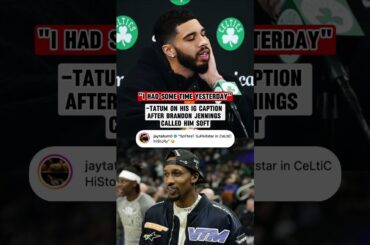 Tatum had some free time to clap back 😅 (via @CelticsCLNS)