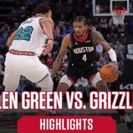 Jalen Green (25 points) Highlights vs. Memphis Grizzlies l Houston Rockets