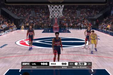 NBA 2K25 NBA Today | WIZARDS vs LAKERS 4th QTR HIGHLIGHTS