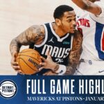 Dallas Mavericks Highlights vs. Detroit Pistons | January 31, 2025