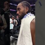 Kawhi showing love after the Spurs game❤️ #nba #laclippers #shorts