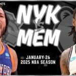 New York Knicks vs Memphis Grizzlies Full Game Highlights | Jan 27 | 2025 NBA Season