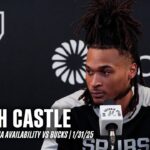 Stephon Castle Postgame vs Milwaukee Bucks | 1.31.2025