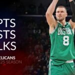 Kristaps Porzingis 16 pts 6 asts 4 blks vs Pelicans 24/25 season