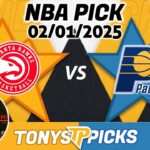 Atlanta Hawks vs. Indiana Pacers Pick 2/1/25 NBA Pick Prediction