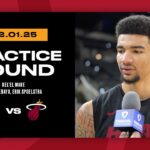 Kel'el Ware, Bam Adebayo, Erik Spoelstra | Shootaround Interview | February 1, 2025