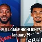 Los Angeles Clippers vs San Antonio Spurs | Full Game Highlights | 29 January 2025