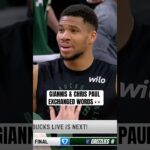 Giannis & CP3 having a chat 😬