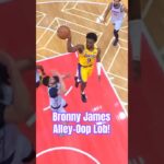Bronny James with the Alley-Oop to Koloko 🔥 #bronnyjames #nbahighlights #lakers #nba #basketball