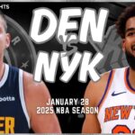 Denver Nuggets vs New York Knicks Full Game Highlights | Jan 29 | 2025 NBA Season