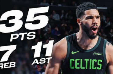 Jayson Tatum's CLUTCH 35-PT DOUBLE-DOUBLE! 🍿 | February 2, 2025
