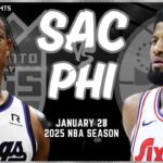 Sacramento Kings vs Philadelphia 76ers Full Game Highlights | Jan 29 | 2025 NBA Season