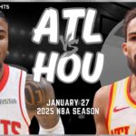 Atlanta Hawks vs Houston Rockets Full Game Highlights | Jan 28 | 2025 NBA Season