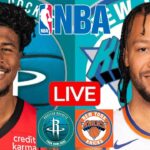 LIVE: HOUSTON ROCKETS vs NEW YORK KNICKS | NBA | PLAY BY PLAY | SCOREBOARD