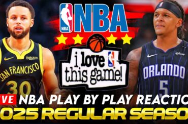 🔴GOLDEN STATE WARRIORS vs ORLANDO MAGIC │ 2025 NBA Game Play-By-Play Reaction & Scoreboard