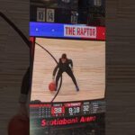 On the NBA court with the @TorontoRaptors! #basketball #nba #torontoraptors
