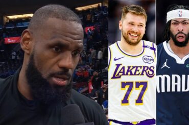 LeBron James reacts to Luka Doncic trade for Anthony Davis
