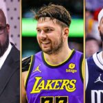 SHAQ & TNT crew REACTS to Luka Doncic & Anthony Davis Trade