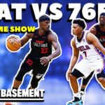 Miami Heat at Philadelphia 76ers Postgame Show | The Basement Sports Network