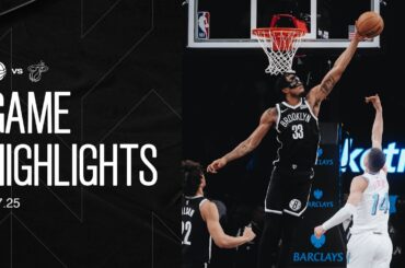 Nets Defense Clamps Miami's Offense In Second Half Comeback Win | Game Highlights