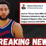 BREAKING NEWS‼️ Ben Simmons EXPECTED to Sign with the Los Angeles Clippers…