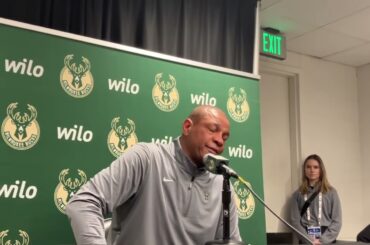 Milwaukee Bucks head coach Doc Rivers speaks on Khris Middleton trade