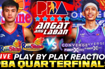 🔴RAIN OR SHINE vs CONVERGE │ PBA COMMISIONERS' CUP Play-by-Play Reaction & Scoreboard