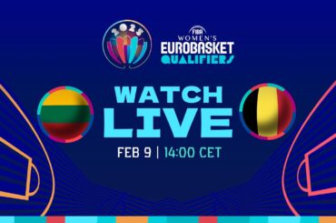 Lithuania v Belgium | Full Basketball Game | FIBA Women's EuroBasket 2025 Qualifiers