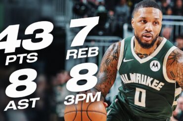 Damian Lillard GOES OFF For 43 Points vs 76ers! | February 9, 2025