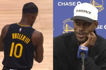 Jimmy Butler explains why he has Butler III on his Warriors jersey 🥹