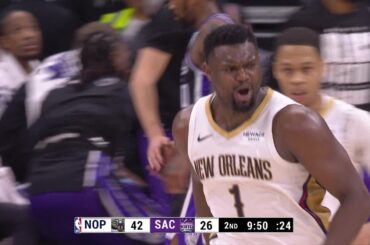 Zion Williamson 2 steal & finishes in a row! 💪🏾