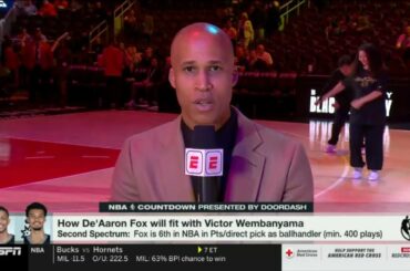NBA Countdown | Can De’Aaron Fox elevate Wemby? - Richard Jefferson on Spurs vs Hawks tonight?
