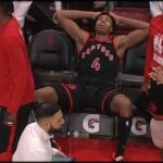 Scottie Barnes doesn't look right vs Houston Rockets 🤒