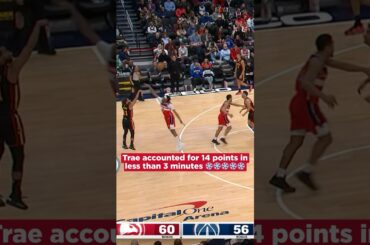 Crazy run by Trae to end the half 🥶 #nba #hawks #traeyoung #icetrae