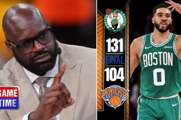 NBA Gametime | "Boston are the most perfect version of NBA" - Shaq on Celtics DESTROY Knicks 131-104