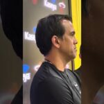 Erik Spoelstra speaks after Heat practice with new additions (Wiggins, Anderson, Mitchell)