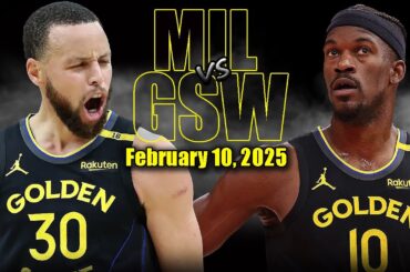 Golden State Warriors vs Milwaukee Bucks Full Game Highlights - February 10, 2025|NBA Regular Season