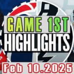 Washington Wizards Vs San Antonio Spurs Game 1st Highlights Feb 10,2025 NBA Season 2024-25