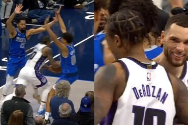 DeMar DeRozan CRAZY game winner vs Mavs with 1.9 left after double teamed in OT