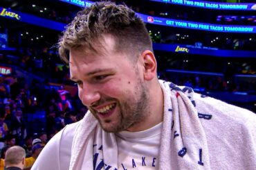 Luka Doncic Talks Lakers Debut, Postgame Interview 🎤