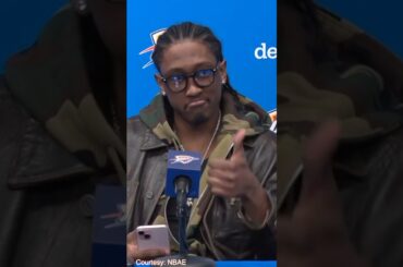 🤣 OKC Thunder’s Jalen Williams explains why Shai Gilgeous-Alexander should be MVP 🏀 #nba #SGA
