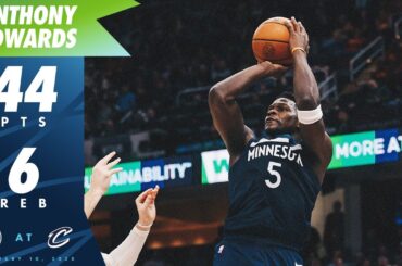 Anthony Edwards With 44 Points In Loss Against Cavs | 02.10.25