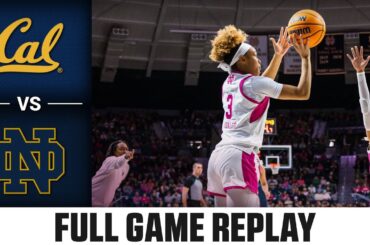 Cal vs. Notre Dame Full Game Replay | 2024-25 ACC Women’s Basketball
