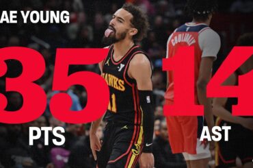 Trae Young GOES OFF for 35 Points, 14 Assists in Win over Wizards 🥶🥶