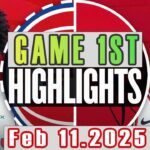 Chicago Bulls Vs Detroit Pistons Game 1st Highlights Feb 11,2025 NBA Season 2024-25